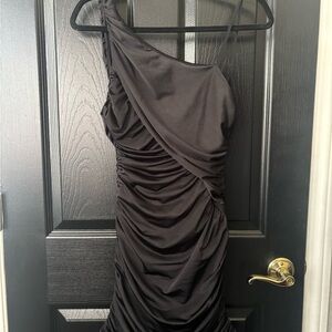 ‼️Price Drop‼️End of Summer Sale‼️ Mystic Pleated One-Shoulder Bodycon Dress